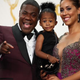 Tracy Morgan, Maven Sonae Morgan and Megan Wollover pose in the press room at the prime-time Emmy Awards on Sept. 20, 2015, in Los Angeles.
Mark Davis/Getty Images